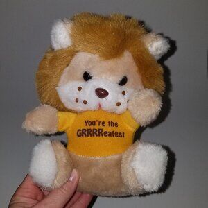 VTG You're the Greatest Lion Plush Lovey 8" Toy Grrrreatest CM Paula 1986
